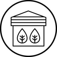 Grün Haus Vektor Symbol Stil