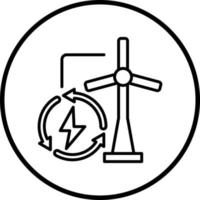 verlängerbar Energie Vektor Symbol Stil