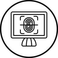 Biometrie Vektor Symbol Stil