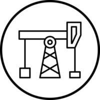 Öl Pumpe Vektor Symbol Stil