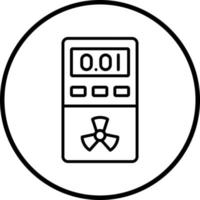 Dosimeter Vektor Symbol Stil