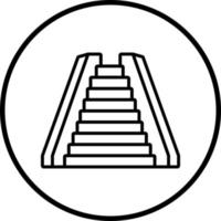 Rolltreppe Vektor Symbol Stil