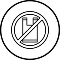 Nein Plastik Vektor Symbol Stil