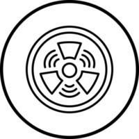 Gamma Strahlen Vektor Symbol Stil