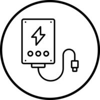 Powerbank Vektor Symbol Stil