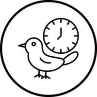 früh Vogel Vektor Symbol Stil