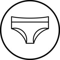 Unterwäsche Vektor Symbol Stil
