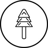 immergrün Baum Vektor Symbol Stil