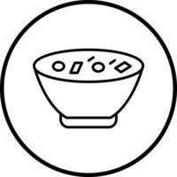 Muschel Chowder Vektor Symbol Stil