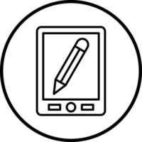 Grafik Tablette Vektor Symbol Stil