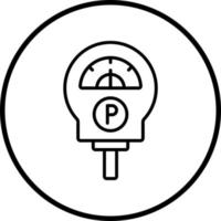 Vektor Design Parkplatz Meter Vektor Symbol Stil