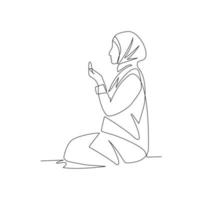 Gebet Vektor Illustration