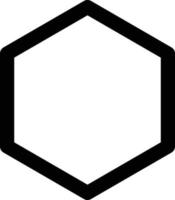 Hexagon Symbol Vektor , Geometrie sechseckig sechs seitig Polygon Hexagon Linie