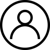 Benutzer Symbol Vektor . Profil Symbol, Konto Symbol . Anmeldung Zeichen Linie