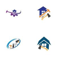 Hausreparatur-Logo vektor
