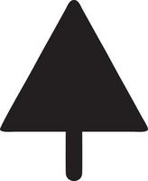 Baum Symbol Symbol Bild Vektor, Illustration von das Baum Botanik im schwarz Bild vektor