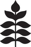 Baum Symbol Symbol Bild Vektor, Illustration von das Baum Botanik im schwarz Bild vektor