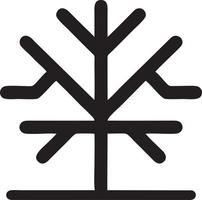 Baum Symbol Symbol Bild Vektor, Illustration von das Baum Botanik im schwarz Bild vektor