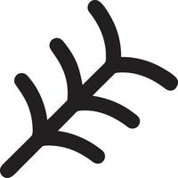 Baum Symbol Symbol Bild Vektor, Illustration von das Baum Botanik im schwarz Bild vektor