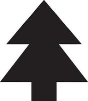 Baum Symbol Symbol Bild Vektor, Illustration von das Baum Botanik im schwarz Bild vektor