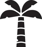 Baum Symbol Symbol Bild Vektor, Illustration von das Baum Botanik im schwarz Bild vektor