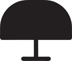 Baum Symbol Symbol Bild Vektor, Illustration von das Baum Botanik im schwarz Bild vektor