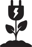 Baum Symbol Symbol Bild Vektor, Illustration von das Baum Botanik im schwarz Bild vektor