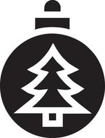 Baum Symbol Symbol Bild Vektor, Illustration von das Baum Botanik im schwarz Bild vektor