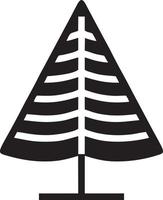 Baum Symbol Symbol Bild Vektor, Illustration von das Baum Botanik im schwarz Bild vektor