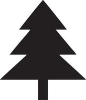 Baum Symbol Symbol Bild Vektor, Illustration von das Baum Botanik im schwarz Bild vektor