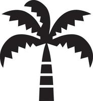 Baum Symbol Symbol Bild Vektor, Illustration von das Baum Botanik im schwarz Bild vektor