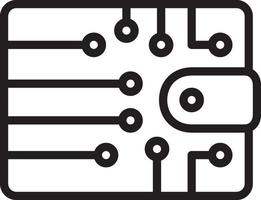 Liniensymbol für digital vektor