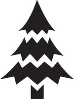 Baum Symbol Symbol Bild Vektor, Illustration von das Baum Botanik im schwarz Bild vektor