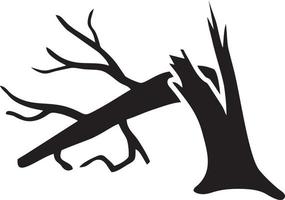 Baum Symbol Symbol Bild Vektor, Illustration von das Baum Botanik im schwarz Bild vektor