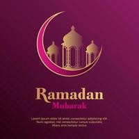 ramadan mubarak bakgrund mall vektor
