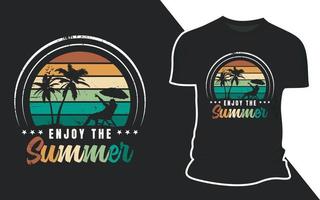 retro Sommer- Surfen t Hemd Vektor Design