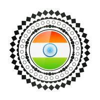 kreativ indisk flaggdesign vektor