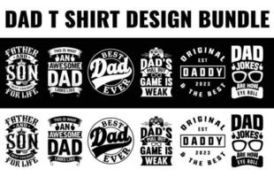 Papa, Papa, Vaters Tag t Hemd Design bündeln kostenlos herunterladen vektor
