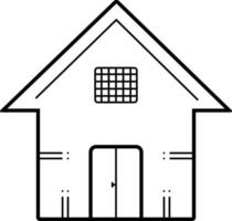 Liniensymbol für Haus vektor