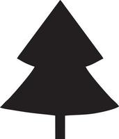 Baum Symbol Symbol Bild Vektor, Illustration von das Baum Botanik im schwarz Bild vektor