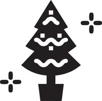 Baum Symbol Symbol Bild Vektor, Illustration von das Baum Botanik im schwarz Bild vektor