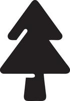 Baum Symbol Symbol Bild Vektor, Illustration von das Baum Botanik im schwarz Bild vektor