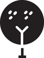 Baum Symbol Symbol Bild Vektor, Illustration von das Baum Botanik im schwarz Bild vektor