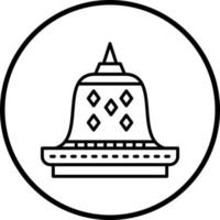 Borobudur Vektor Symbol Stil