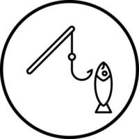 fiske vektor ikon stil