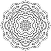 arabicum figur blommig svart och vit dekorativ mandala mönster design vektor