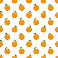 färsk organisk orange sömlös mönster. vektor