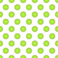 nahtlos Muster mit Grün Kiwi und Limette Scheiben auf Weiß. vektor