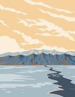 Durch das Los Insel innerhalb sirmilik National Park im qikiqtaaluk nunavut Kanada wpa Poster Kunst vektor