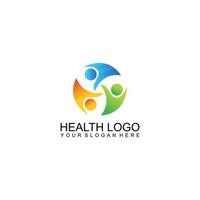 mänsklig vård logotyp design mall vektor